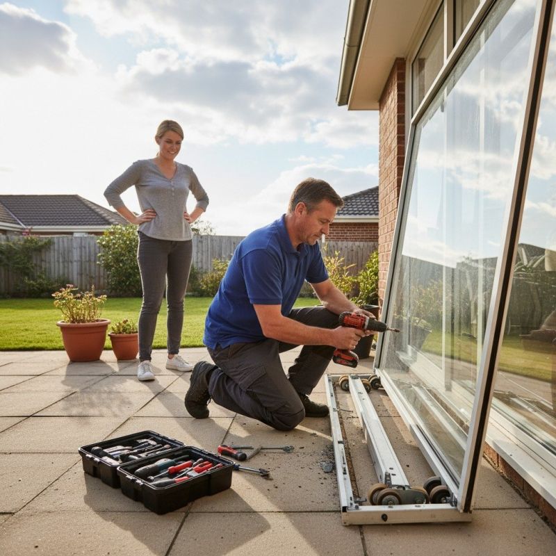 Patio Door Track Repair in Olathe, KS